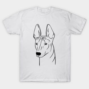 Xoloitzcuintli (Black and White) T-Shirt